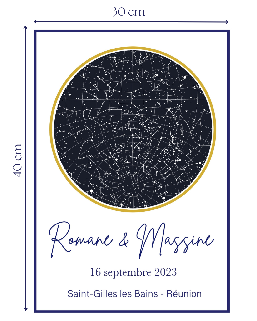 AFFICHE CONSTELLATION 30x40