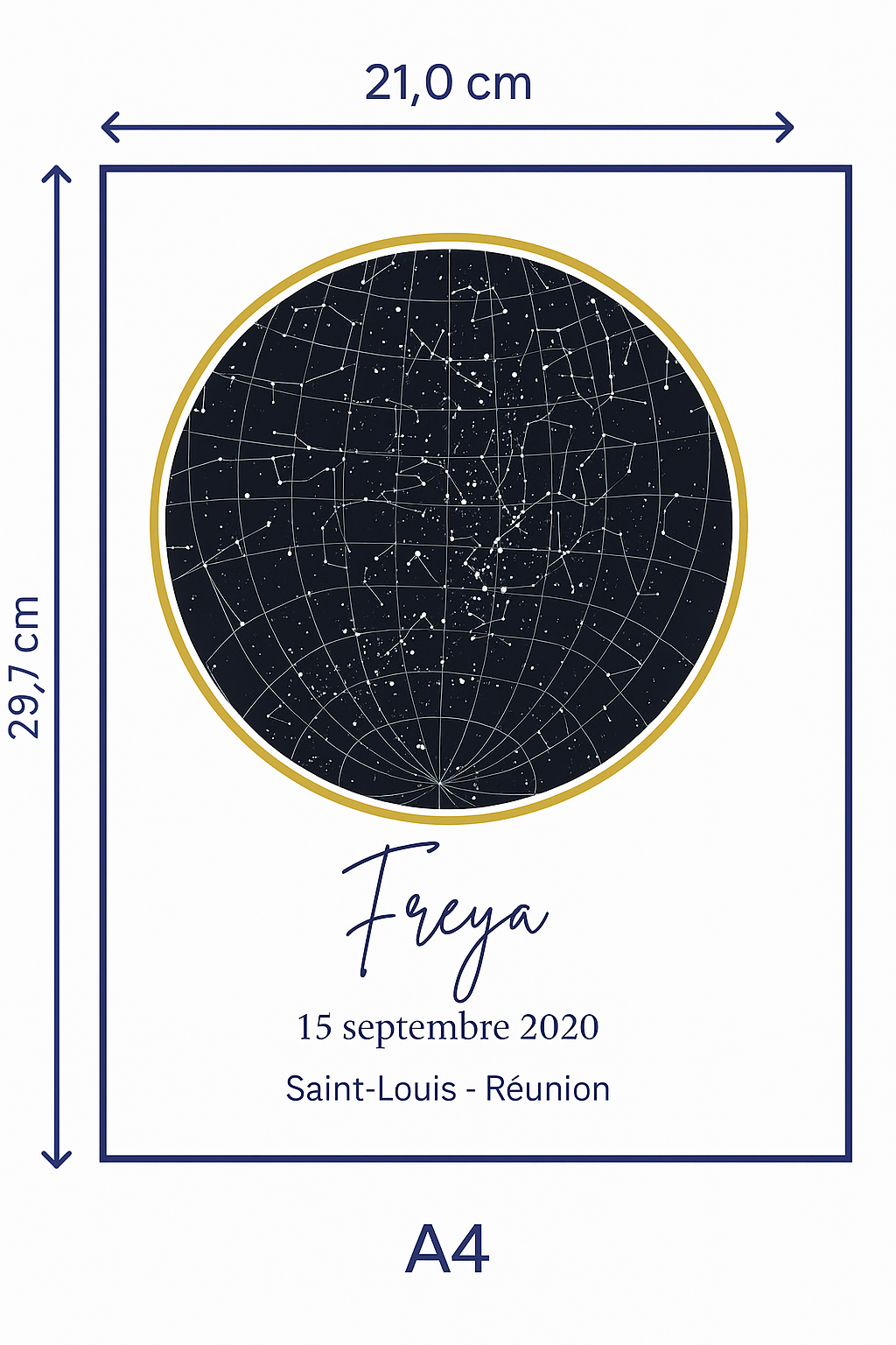 AFFICHE PERSONNALISÉE A4