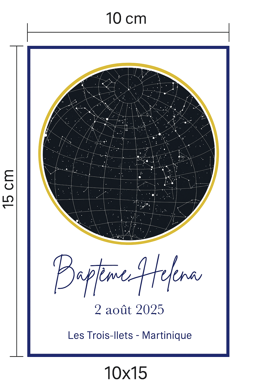 AFFICHE PERSONNALISÉE 10X15