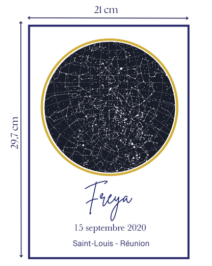 AFFICHE CONSTELLATION A4